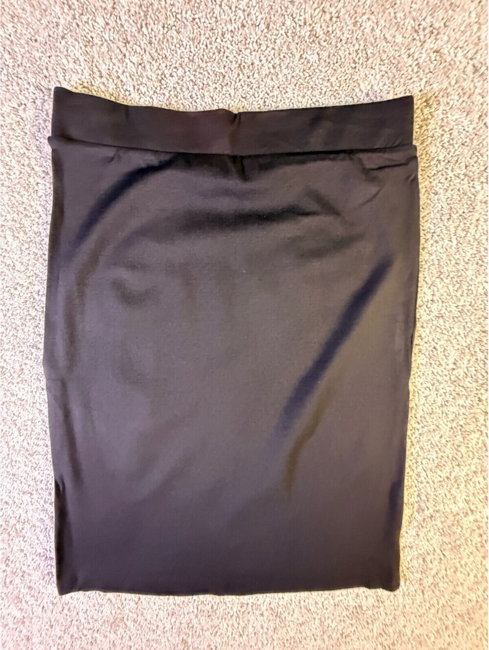 NWOT Zenana Women’s 2X Black Spandex Skirt Long No Slit